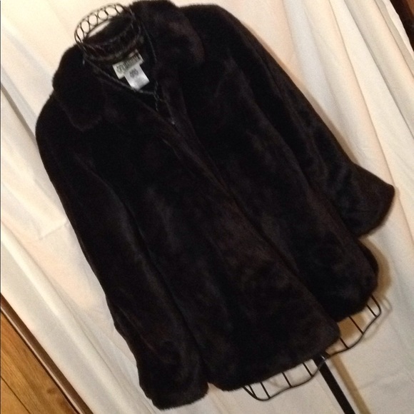 Vintage Other - VTG BOHO GYPSY RETRO TRENDY FAUX FUR COAT 14/16